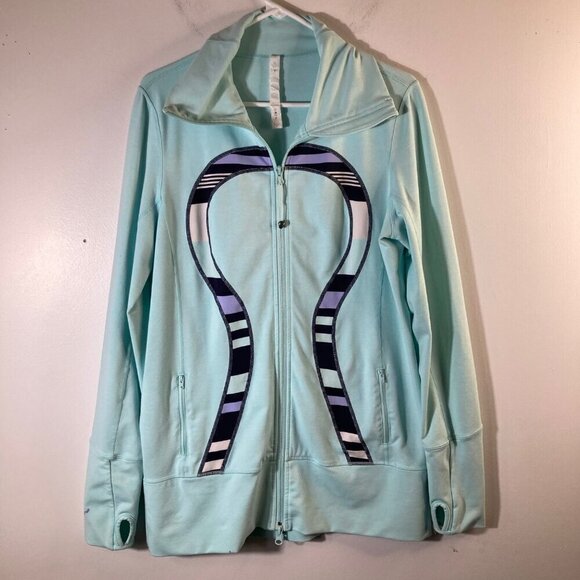 lululemon athletica Light Blue Jacket with Purple Accents - Picture 3 of 6